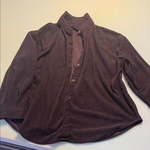 Women’s Black Corduroy Cover Up